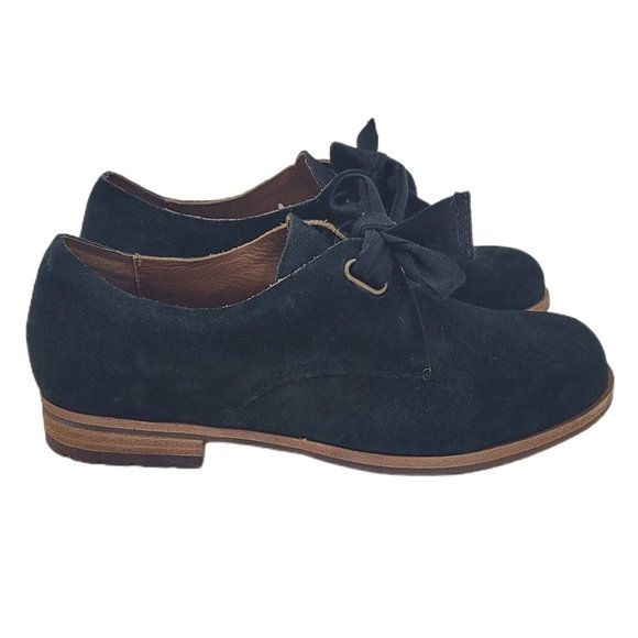 KorkEase Shoes New Korkease Beryl Suede Bow Tie Shoes In Black